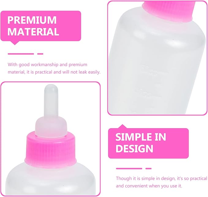 GANAZONO 3Pcs Pet Feeding Bottle Kitten Bottles Kitten Milk Replacer Puppy Milk Feeder Milk Feeder Animal Milk Bottles Lamb Bottles for Pet Cat Dog Sheep