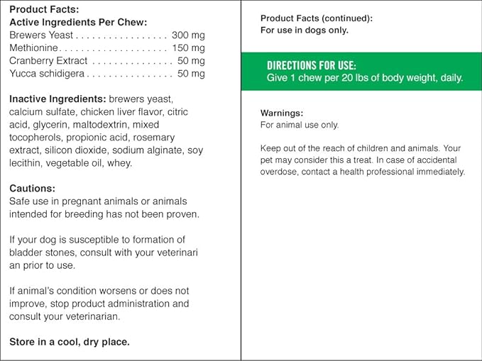 Pet Naturals Lawn Aid Dog Urine Neutralizer for Lawn - 60 Chicken-Flavored Chews - Healthy Dog Treats for PH Balance in Urine Maintain Green Grass and Support Bladder & Urinary Tract Health