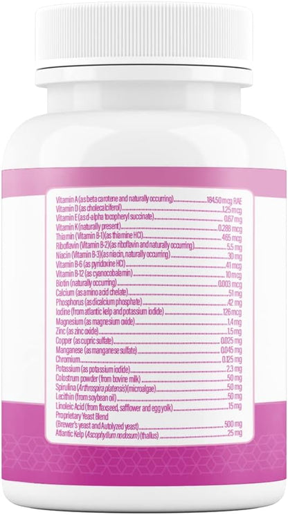 Health Extension Lifetime Multivitamin and Minerals for Dogs & Puppies, Supplements for Immune System, Digestion, Joint Support, Coat & Skin, Contains Vitamin A, D, E, K, B12, 30 Tablets