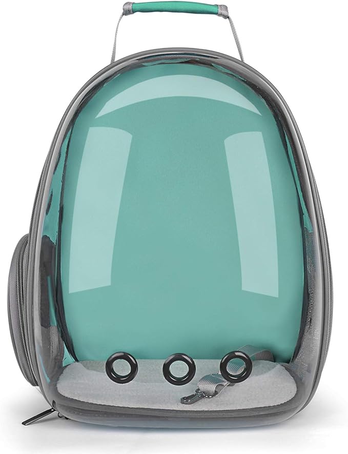 Lollimeow Cat Bubble Backpack Pet Travel Carrier for Cats and Dogs(Classic Green)