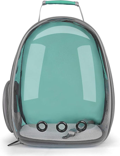 Lollimeow Cat Bubble Backpack Pet Travel Carrier for Cats and Dogs(Classic Green)