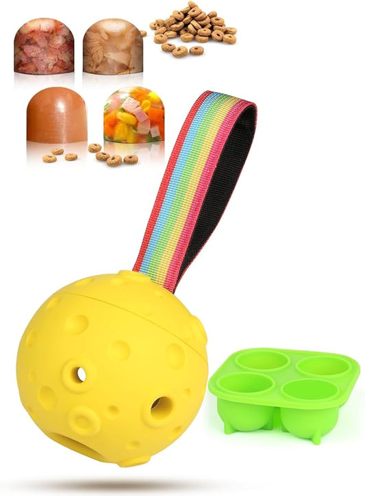 Dog Interactive Toys for Boredom, Dog Treat Ball Puppy Toys to Keep Them Busy, Frozen Fillable Dog Toys, Enrichment Toys for Small Dogs, Mentally Stimulating Toys for Dogs 3.5"