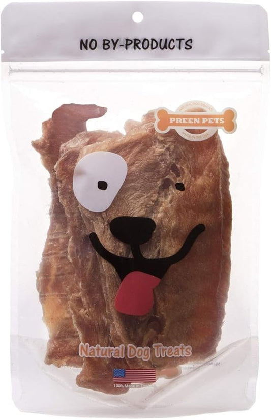 Preen Pets Chicken Breast Jerky Dog Treats - 100% USA Lean Chicken Breast (1 Pound)