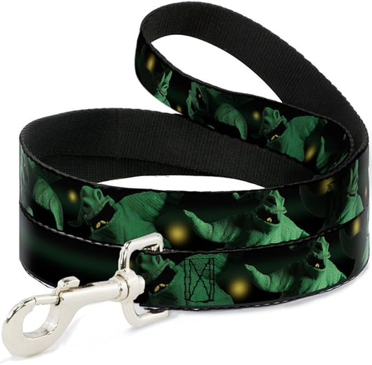 Dog Leash Oogie Boogie 4 Poses Black Yellow Green 4 Feet Long 1.5 Inch Wide
