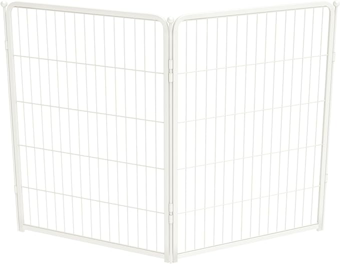 FXW Homeplus Dog Playpen Designed for Indoor Use, 40" Height for Large Dogs, White│Patented