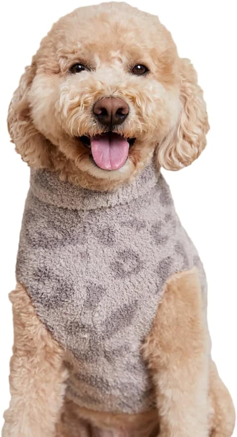 Barefoot Dreams CozyChic BITW Pet Sweater, Dog Clothes, Dog Sweater, Dog Accessories, in The Wild, Linen/Warm Gray, XL
