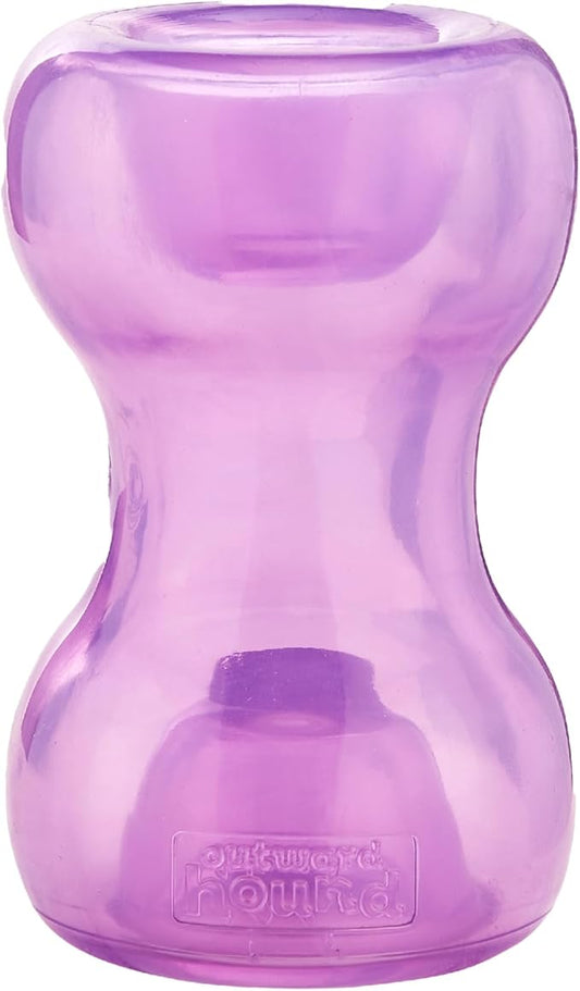 Outward Hound Double Snoop Interactive Treat Stuffer Durable Dog Toy, Dog Treat Toy, Purple