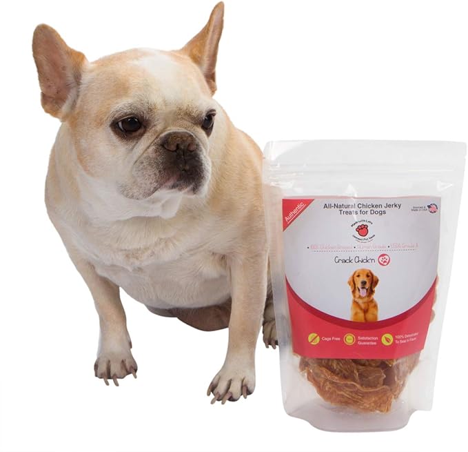 Made with Love | Chicken Jerky Treats | All Natural, 100% Chicken Breast, Human Grade, USDA Grade A, Cage Free, Grain Free, No Preservatives, Sourced & Made in USA, Great for Training