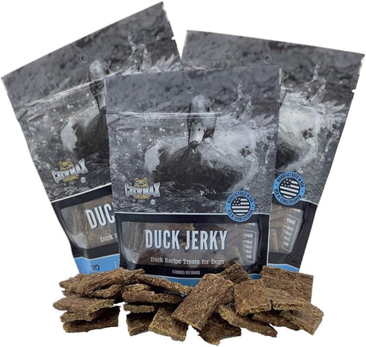 Duck Jerky Dog Treats for Dogs | Rawhide-Free, Made in USA | Healthy, Long-Lasting & Great Tasting Treat | No Artificial Colors, Satisfies Dog's Urge to Chew, 5 oz