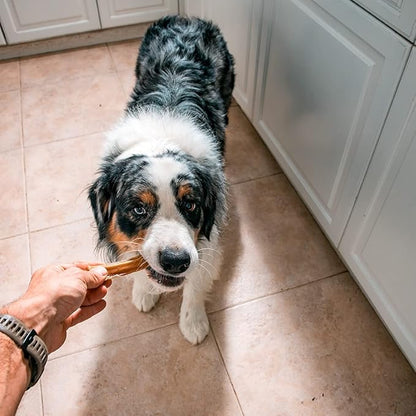 Mon Ami Braided Bully Sticks for Large and Small Dogs (11-12 inches, Pack of 8) - Made from Grass Fed Beef Dog Treats - Natural Bully Sticks - Grain Free & High Protein Dog Snack