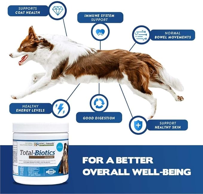 Total Biotics & Probiotics for Dogs and Cats, 365 Cups Treats, 8 ounces