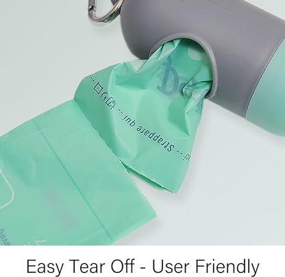 Dog Poop Bags, Compostable Dog Bags for Poop, Plant-Based Doggy Poop Bags, Eco-Friendly, Extra Thick and Leak Proof, Unscented, Size 9 x 13 Inches, 70 Counts