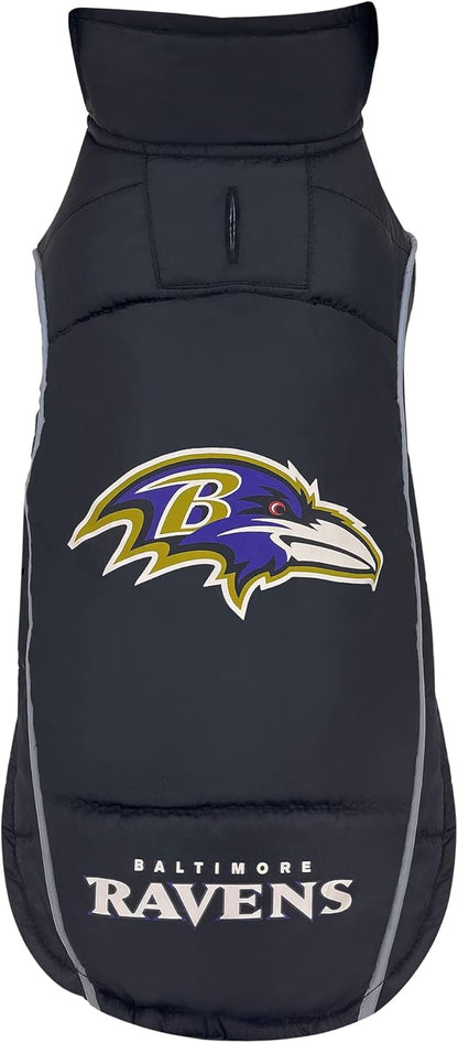 Pets First Pets NFL Licensed Dog & Cat Vest Pet Puffer Down Coat Jacket, Team Color, Small US