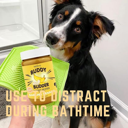 BUDDY BUDDER Bark Bistro Company, Beef Broth, 100% Natural Dog Peanut Butter, Peanut Butter Dog Treats, Stuff in Toy, Dog Pill Pocket, Made in USA (17oz)