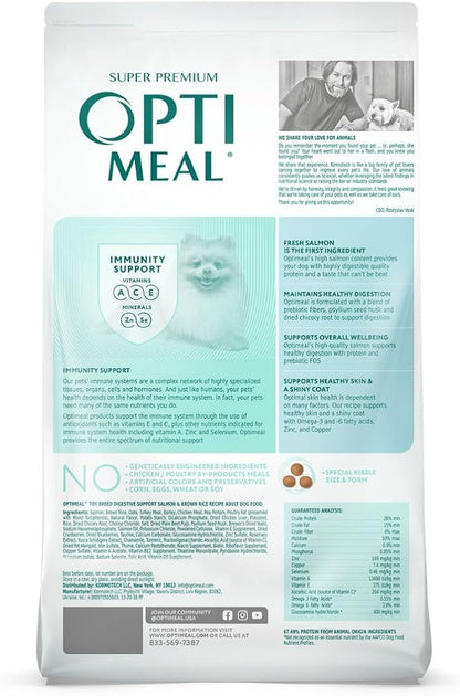 OPtimeal Puppy Dog Food - Proudly Ukrainian - Delicious Puppy Food Dry Recipe with Skin and Digestive Support for Small and Toy Breed Puppies (8.8 Pound (Pack of 1), Lamb & Rice)