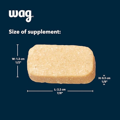 Amazon Brand - Wag Probiotic Supplement Chews for Dogs, Natural Duck Flavor, 90 count