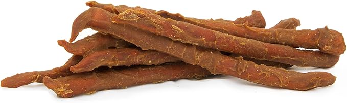 Lucky Premium Treats Peanut Butter Dipped Sweet Potato Straws – All Natural Sweet Potato Dog Treats, Jerky Dog Chews Made with Natural Peanut Butter and Sweet Potato (7 oz)