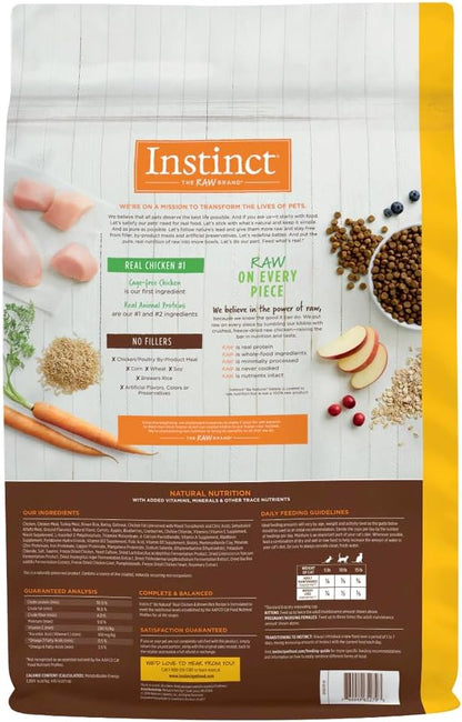 Real Chicken & Brown Rice Recipe Natural Dry Dog Food, 25 lb. Bag