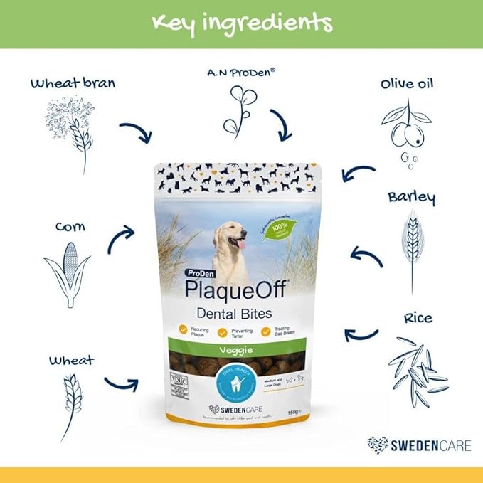 ProDen PlaqueOff System Dental Care Bones for Dogs - Vegetable 17 oz