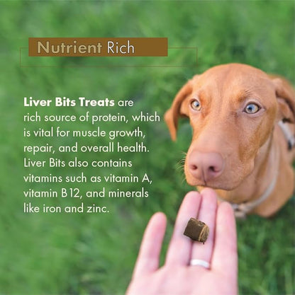 Freeze Dried Premium Training Treats for Dogs - Low Calorie - All Natural - Pure Beef Liver - No Additives or Preservatives - Made in The USA - 16-oz