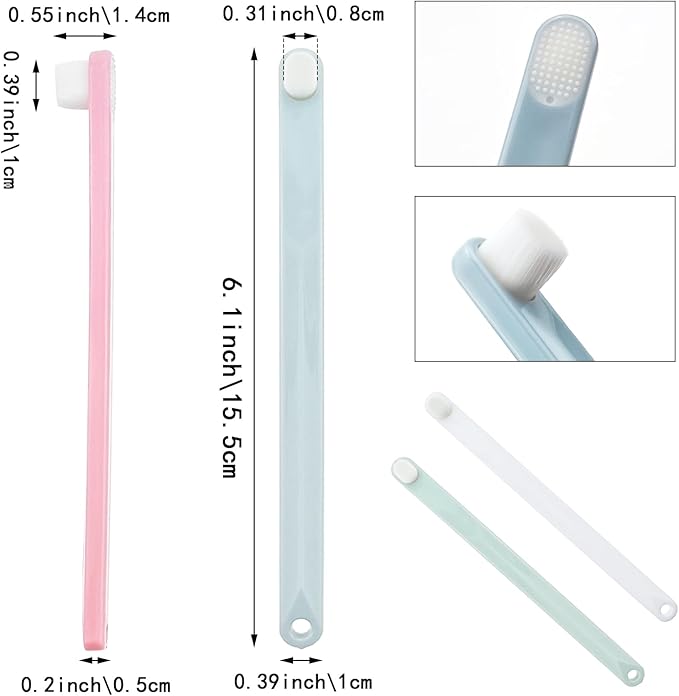 4 Pack Pet Dog Toothbrush Pet Teeth Deep Clean Dense Brush Mini Extra Soft Dog & Cat, Small Dog Tooth Brush Away Bad Breath