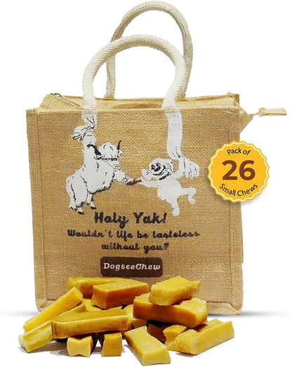 Dogsee Yak Cheese Himalayan Chews for Dogs Bulk Pack 2lb (Small - 26 Chews) | No Preservatives | Rich in Protein & Calcium | Premium Dog Dental Chews