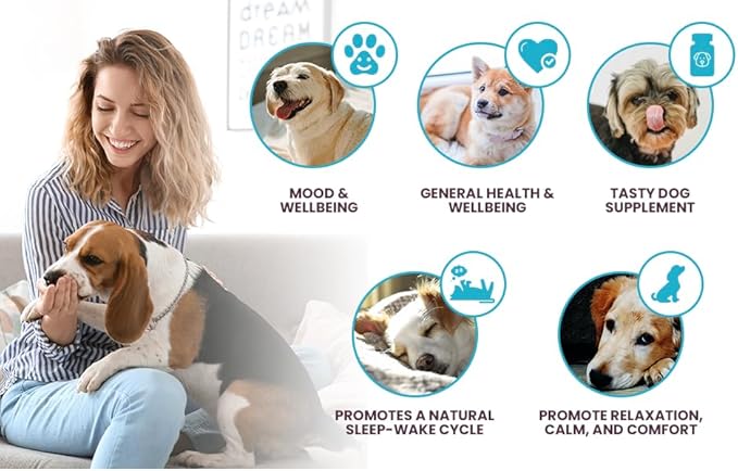 3 mg Melatonin - 100 Chewable Tablets, Melatonin for Dogs - Natural Immune System Booster
