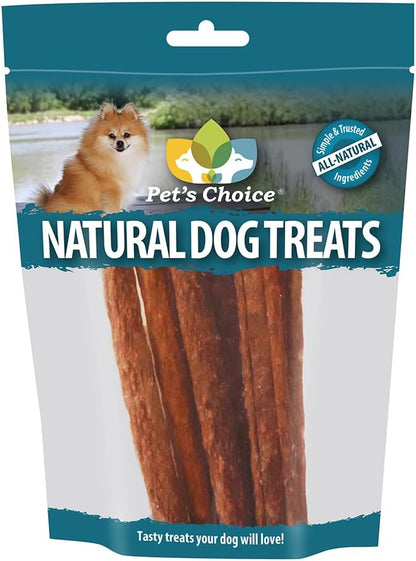 Pet's Choice Natural Dog Treats, Elk Jerky, 6 Count, Brown (0001-6PK)