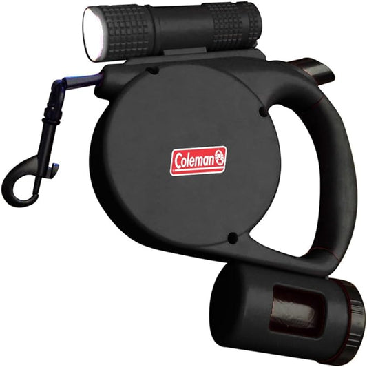 Coleman 3-in-1 Pet Retractable Leash, Black