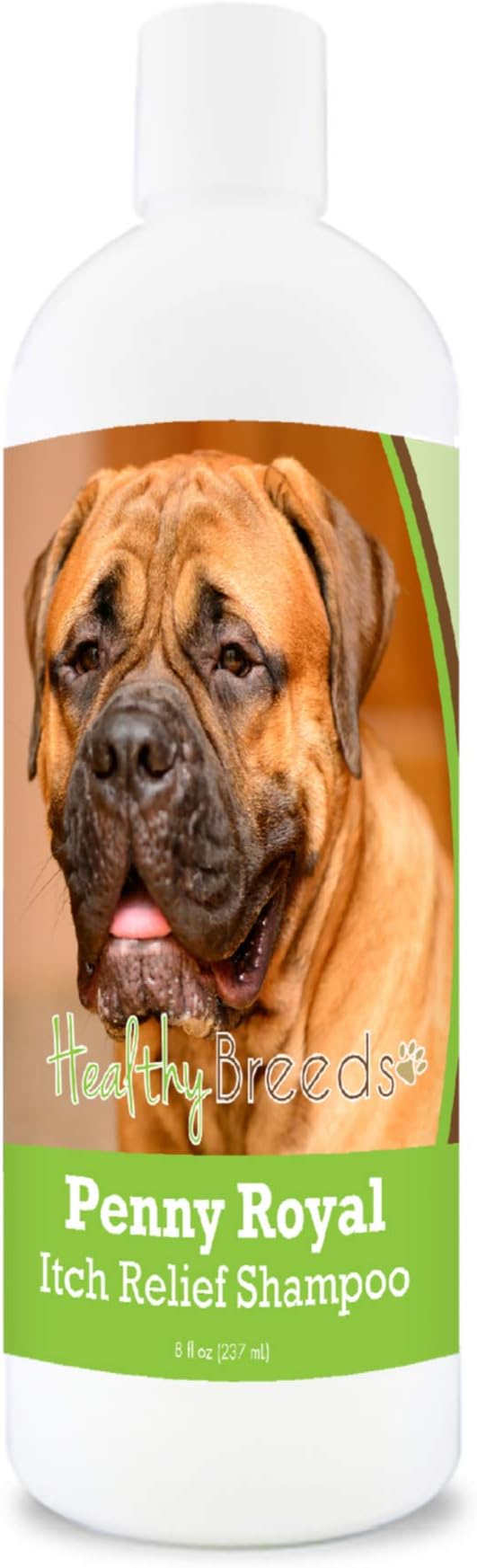 Healthy Breeds Bullmastiff Penny Royal Itch Relief Shampoo - Stop The Scratching & Relieve The Itch with Essential Oils of Eucalyptus & Cedarwood - Mint Scent - 8 oz