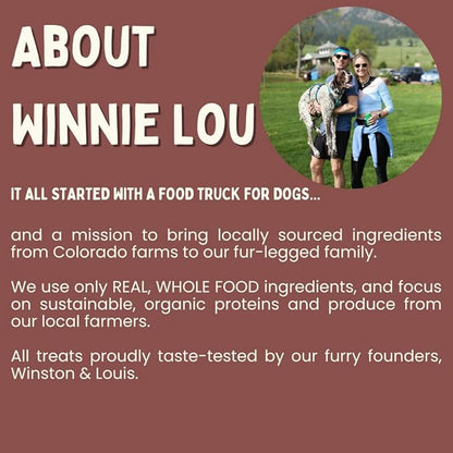 WINNIE LOU Jerky Organic Jerky Dog Treats Made in The USA – Human Grade Dog Treats – Dog Jerky Treats – All Natural Dog Treats – Healthy Dog Treats (Wild Boar)
