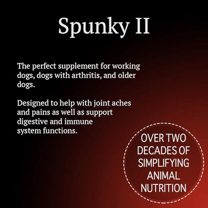 Animal Health Solutions - Spunky Level II, Joint Aid that Helps Digestion for Any Dog (1 pound)