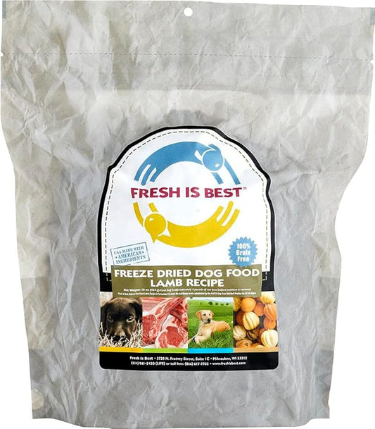 Fresh Is Best - Freeze Dried Raw Dog Food - Lamb, 8 Ounces