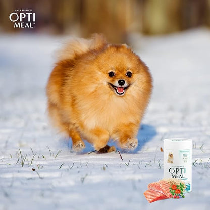 OPtimeal Dry Dog Food for Toy Breeds - Premium Dry Recipe for Adult Small and Toy Breed Dogs - Skin and Digestive Support (1.4 lb, Salmon & Brown Rice)