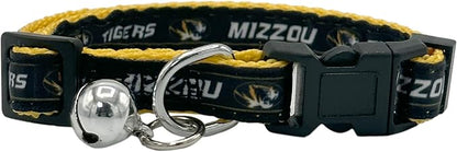 Pets First Collegiate Pet Accessories, Cat Collar, Missouri Tigers, One Size