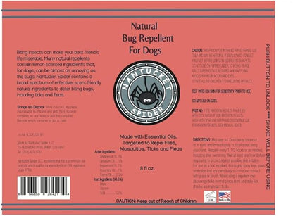 Nantucket Spider 2 Pack | 8 oz Bug Repellent for Dogs | Extra Strength Tick Repellent Spray and Natural Insect Repellent for Dogs| DEET Free with Organic Essential Oils | Repels Ticks and Mosquitoes