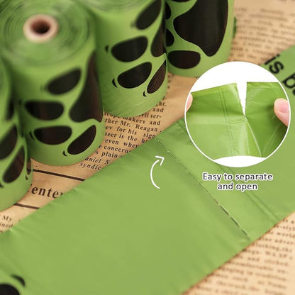 Dog Poop Bags Rolls, Poop Bags for Dogs, Dog Poop Bag Holder for Leash, 150 Count with 1 Pack Dispenser, Dog Bags for Poop, Unscented 10 Refill Rolls, 9" X 13" Thick Dog Waste Bags by PobbY