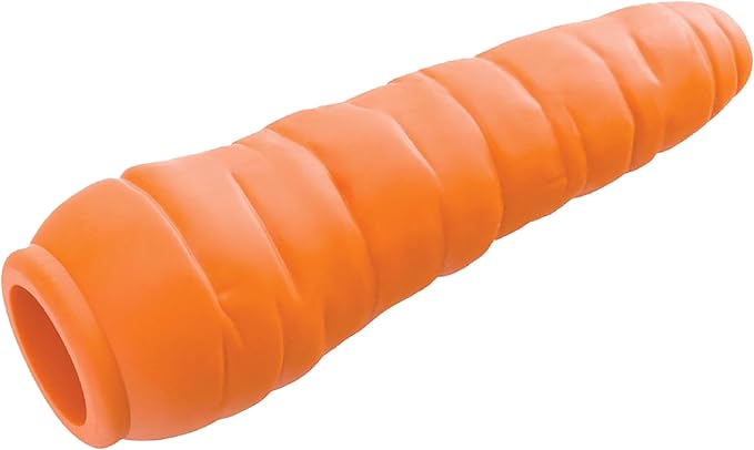 Outward Hound Foodies Carrot Treat-Dispensing Dog Chew Toy, Orange
