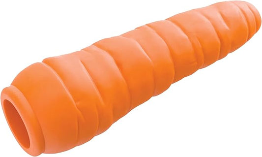 Outward Hound Foodies Carrot Treat-Dispensing Dog Chew Toy, Orange