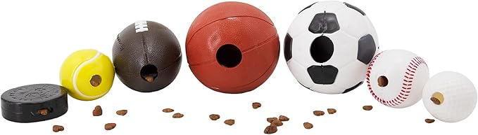 Outward Hound Sport Ballz Football Treat-Dispensing Fetch Ball Dog Toy