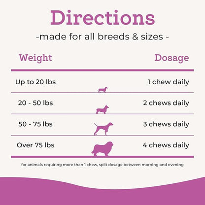 VetPro Dog Hip and Joint Supplement - Pain and Inflammation Relief Chews with Glucosamine, Chondroitin, MSM, Turmeric, Vitamin C, Omega 3 - Treats Hip Dysplasia, Arthritis - Dogs Chewable Supplements