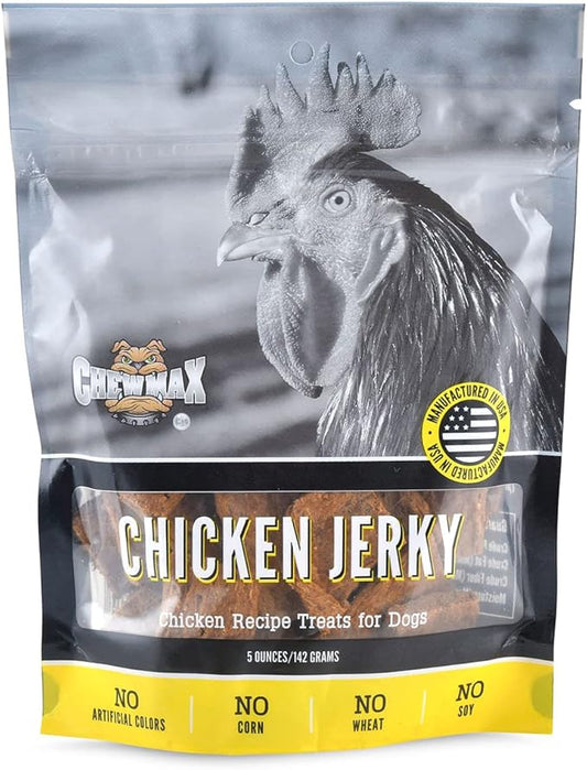 Chicken Jerky Dog Treats for Dogs | Rawhide-Free, Made in USA | Healthy, Long-Lasting & Great Tasting Treat | No Artificial Colors, Satisfies Dog's Urge to Chew, 5 oz