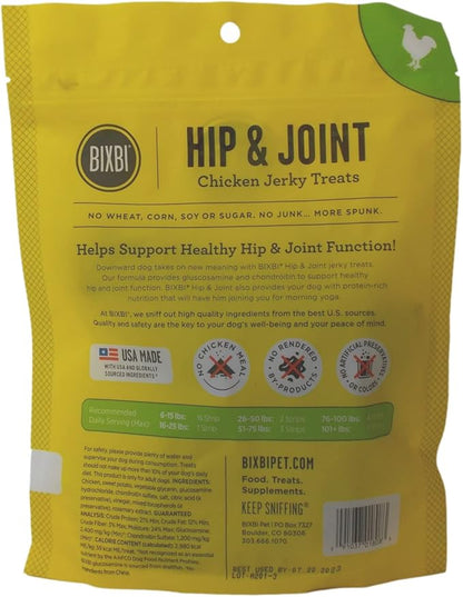 Bixbi Hip & Joint Jerky Dog Treats 3 Flavor Variety, (1) Each: Beef Liver, Salmon, Chicken (5 Ounces) Plus Rope Toy and Fun Facts Booklet Bundle