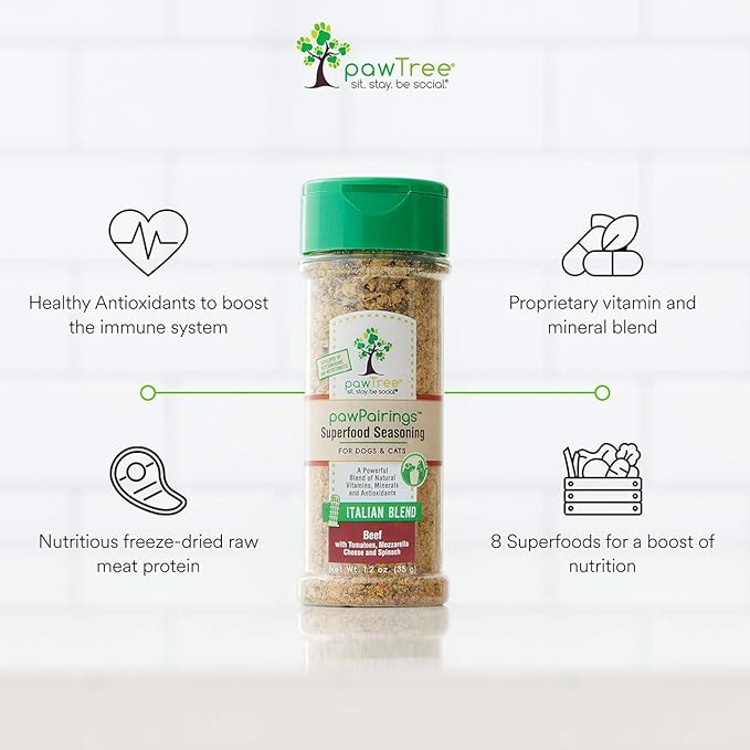 pawTree Healthy Food Toppers for Dogs & Cats - Appetite Booster with Freeze-Dried Proteins. Delicious Pet Food Seasonings and Flavor Enhancer for Picky Eaters & Appetite Stimulation