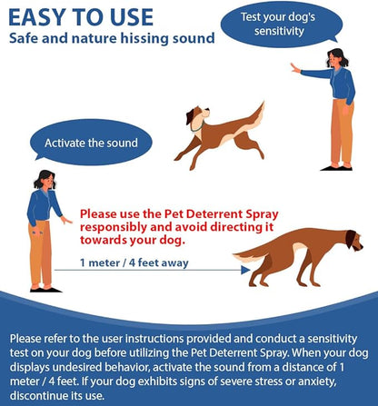 Pet Instructor Spray for Dog, 70ml Spray Corrector Dog Trainer, Safe Humane & Effective Stop Barking, Jumping Up, Food Stealing, Dog Fights & Attacks, Help Stop Unnecessary Dog Behaviour (4 Pack)
