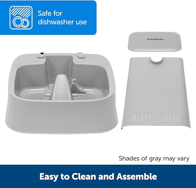 PetSafe Drinkwell Water Fountain for Dogs or Multiple Pets - Automatic Water Bowl- Pump and Water Filter Included- Dishwasher Safe- Easy Clean Pet Dish- Water Dispenser- 2 Gallon/256 Ounce