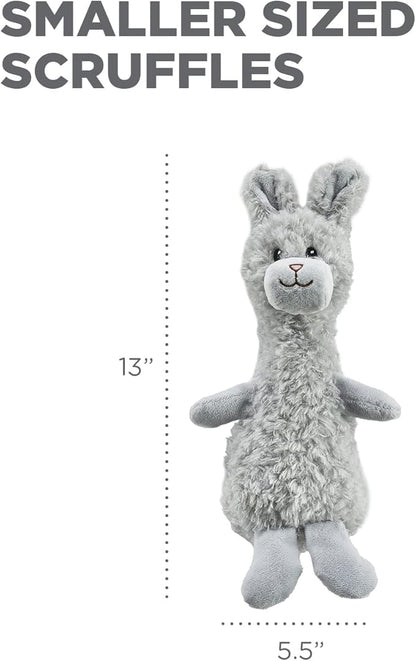 Outward Hound Scruffles Bunny Plush Squeaky Dog Toy, Small