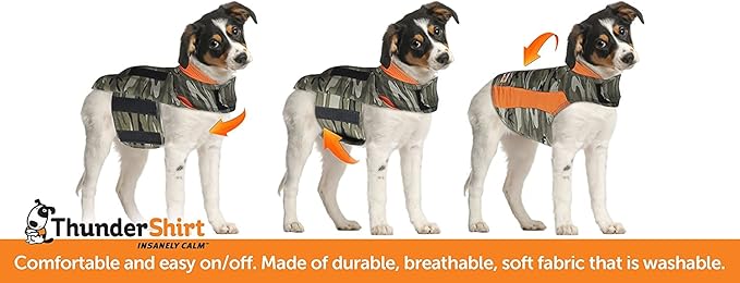 Thundershirt Dog Jacket for Anxiety, Green,Extra Extra Small