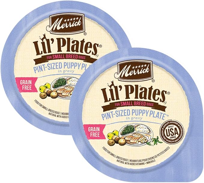 LarasBundle Merrick Lil’ Plates Grain Free Natural Wet Dog Food for Small Dogs Variety Pack Bundle - Canned Dog Food - Wet Puppy Food - Merrick Dog Food