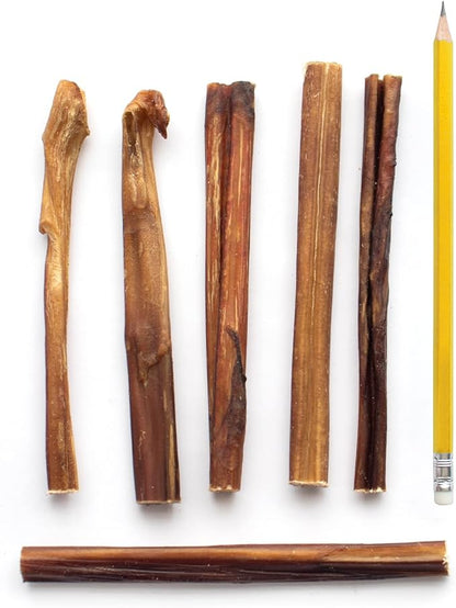 Supercan Bully Sticks for Dogs 6" (40 Count) -100% Natural Farm Raised Beef Dog Chews. Free Range Grass Fed Non-GMO Treats for Dogs